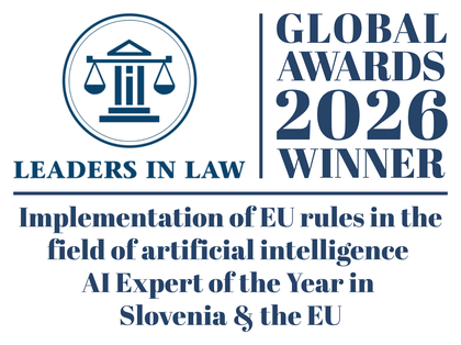Leaders in Law Global Awards 2026 Winner – AI Expert of the Year in Slovenia & the EU, Veronika Cukrov