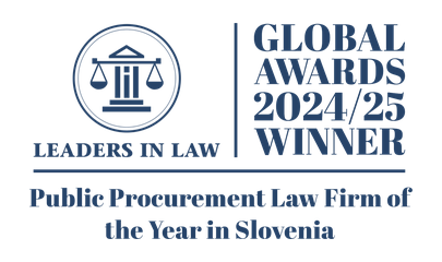 Leaders in Law Global Awards 2024/25 Winner – Public Procurement Law Firm of the Year in Slovenia